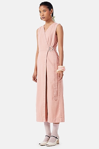 Pink Cotton Jumpsuit by Notebook