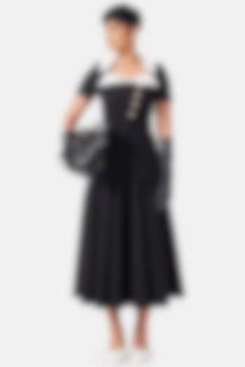 Black Cotton Skirt Set by Notebook at Pernia's Pop Up Shop