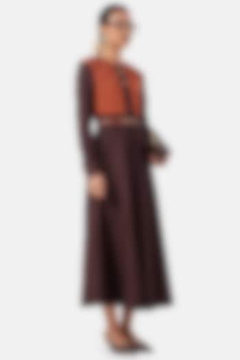 Chocolate Brown Cotton Jacket Summer Dress by Notebook at Pernia's Pop Up Shop