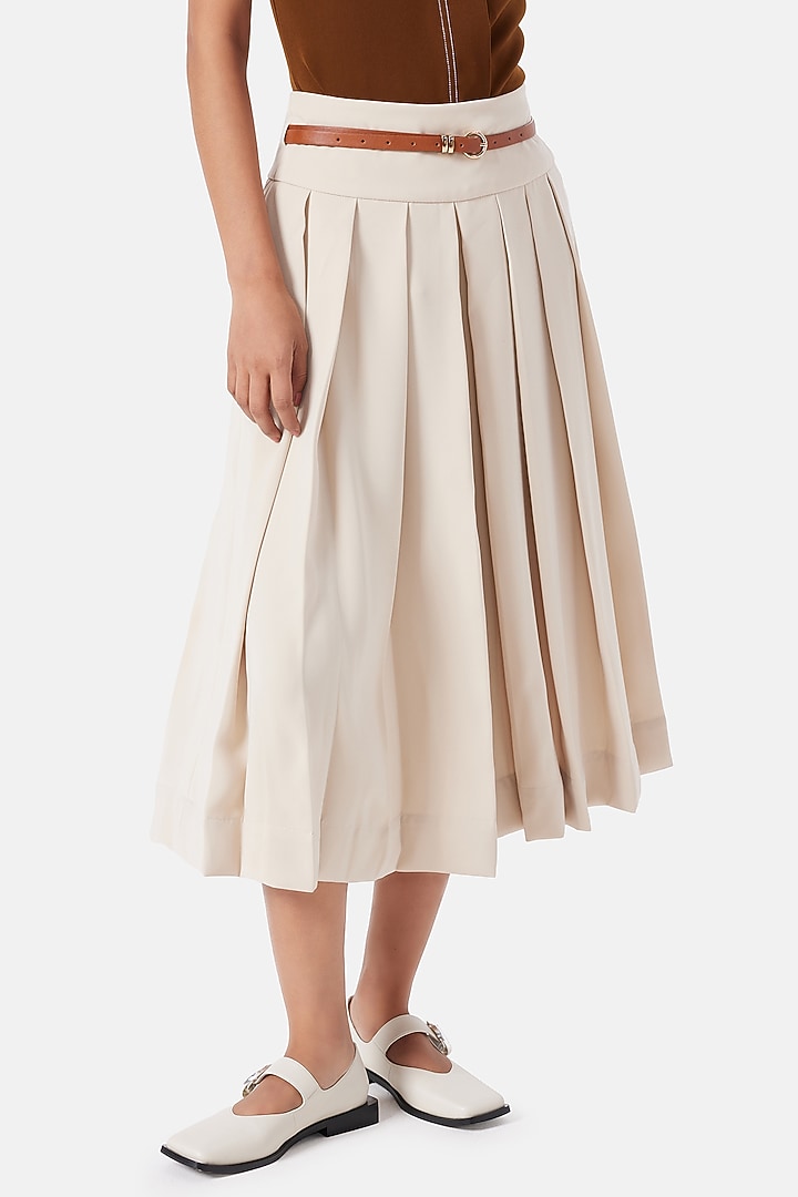 Fawn Polyester Trousers by Notebook at Pernia's Pop Up Shop