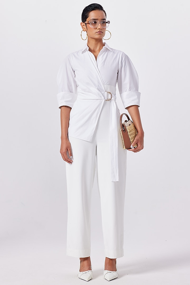 Ivory Cotton Co-Ord Set by Notebook at Pernia's Pop Up Shop