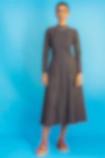 Charcoal Black Dress With In-Built Pockets by Notebook at Pernia's Pop Up Shop