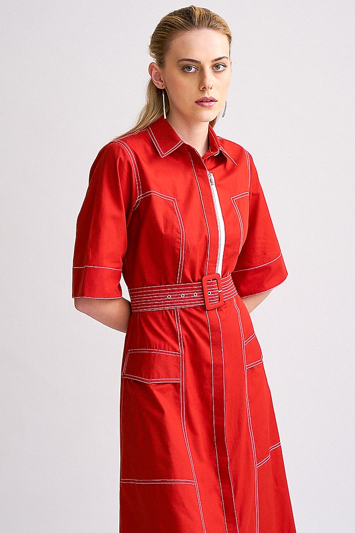 orange utility dress Orange Utility Dress by Toccin