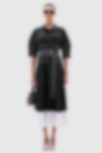 Black Cotton Poplin Capri Midi Summer Dress by Notebook at Pernia's Pop Up Shop