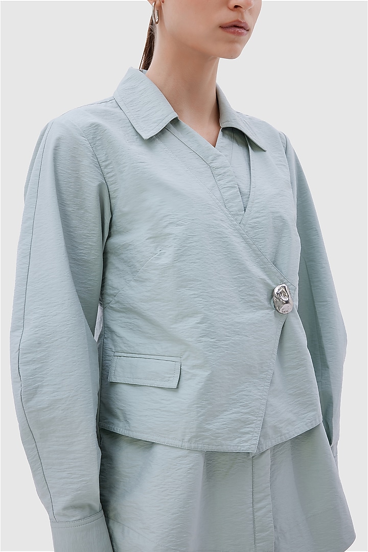 Stone Blue Cotton Co-Ord Set by Notebook at Pernia's Pop Up Shop