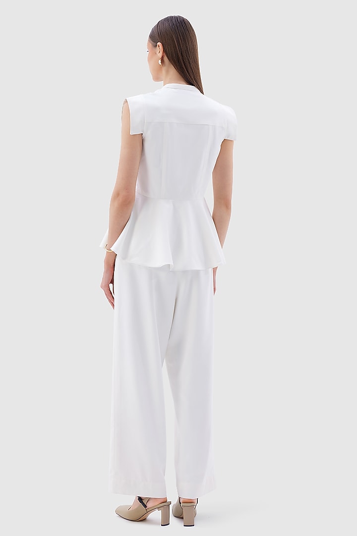 Ivory Terry Rayon Co-Ord Set by Notebook at Pernia's Pop Up Shop