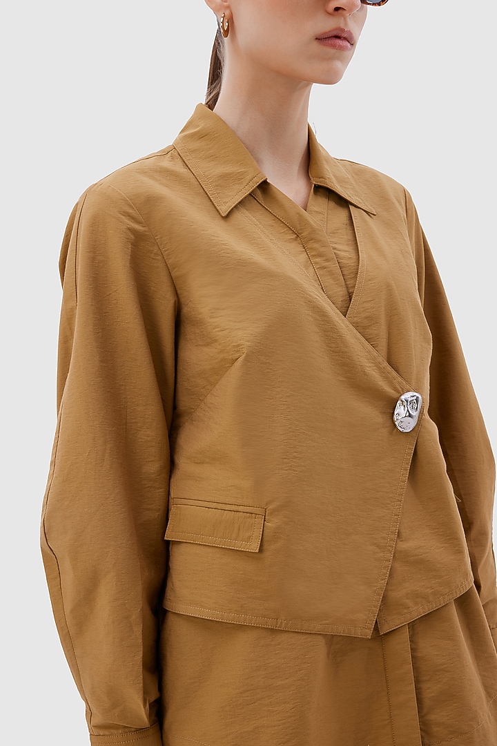Camel-Colored Cotton Co-ord Set by Notebook at Pernia's Pop Up Shop