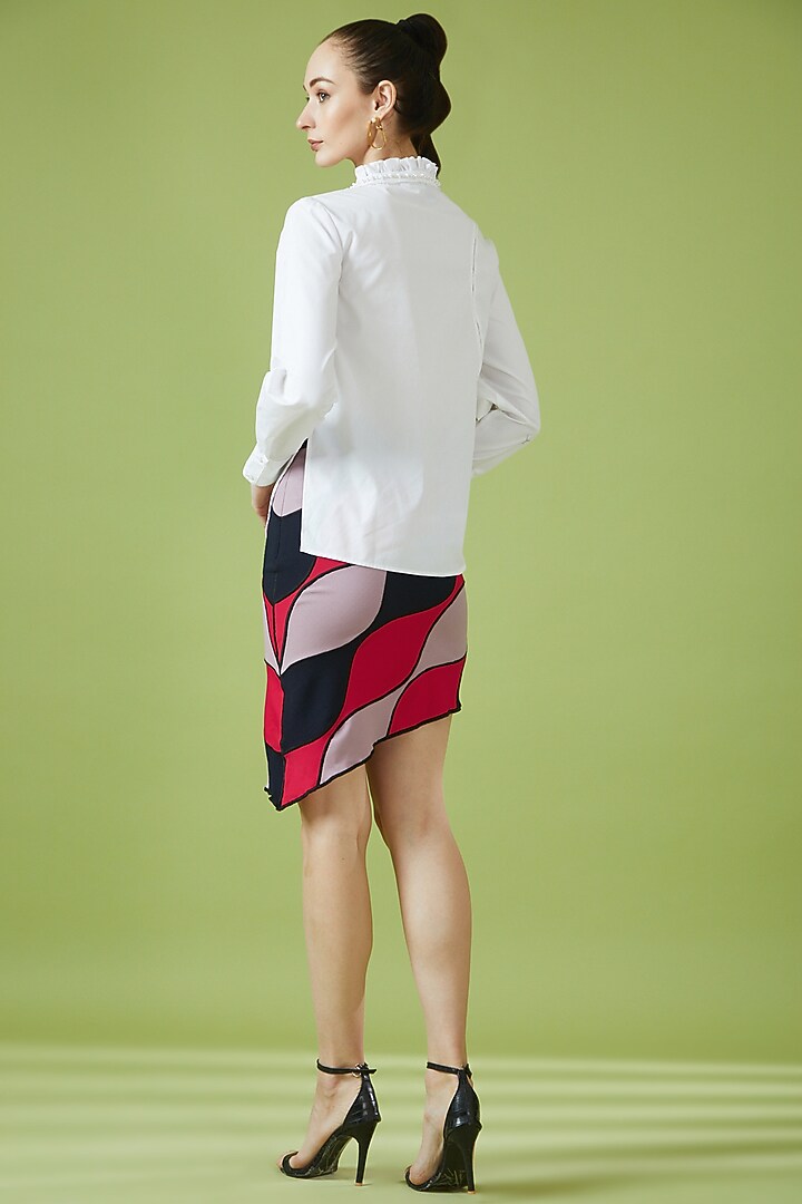 White Cotton Embroidered Top by NOTRE AME at Pernia's Pop Up Shop