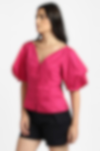 Pink Cotton Top by NOTRE AME