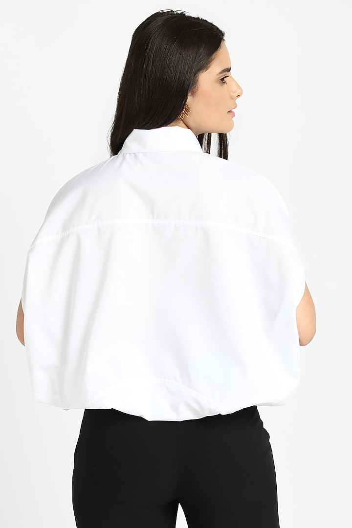 White Cotton Top by NOTRE AME at Pernia's Pop Up Shop