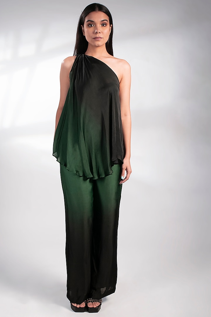 Green & Black Ombre Co-Ord Set by NOTSOSURE