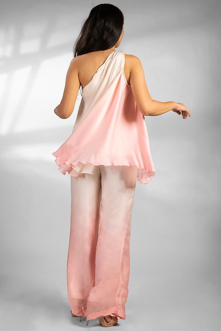 White & Pink Ombre Co-Ord Set by NOTSOSURE at Pernia's Pop Up Shop