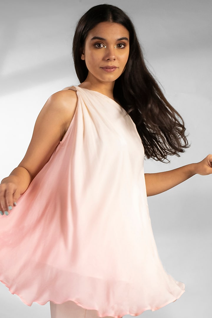 White & Pink Ombre Co-Ord Set by NOTSOSURE at Pernia's Pop Up Shop