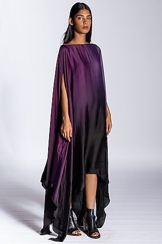 Purple Ombre Silk Blend Dress by NOTSOSURE