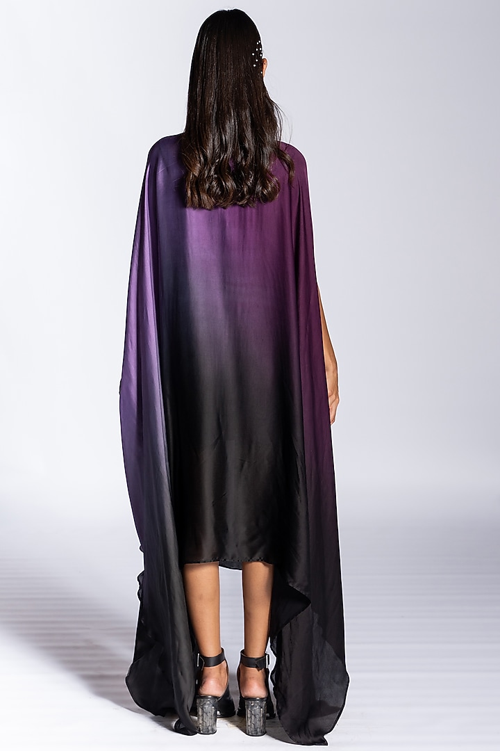 Purple Ombre Silk Blend Summer Dress by NOTSOSURE at Pernia's Pop Up Shop