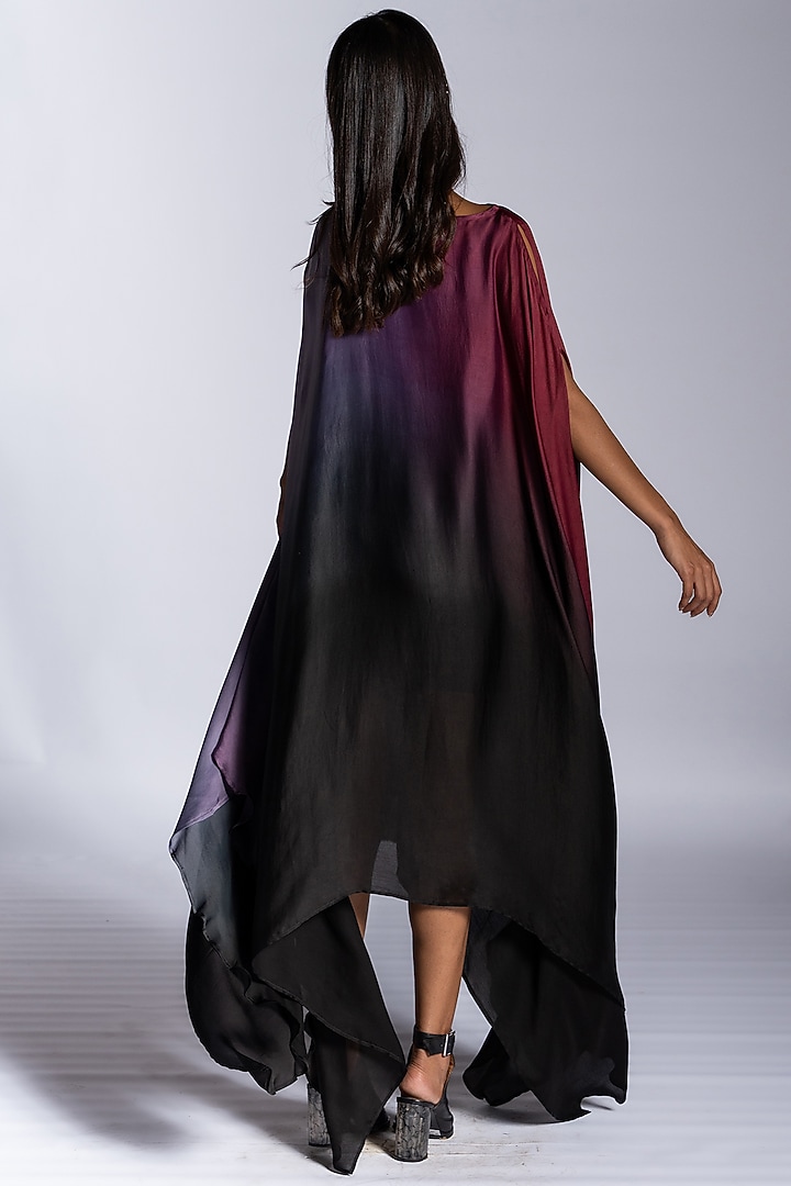 Red Ombre Silk Blend Summer Dress by NOTSOSURE at Pernia's Pop Up Shop