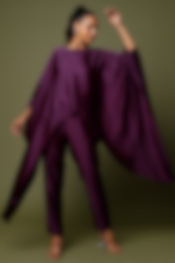 Purple Silk Co-Ord Set by NOTSOSURE