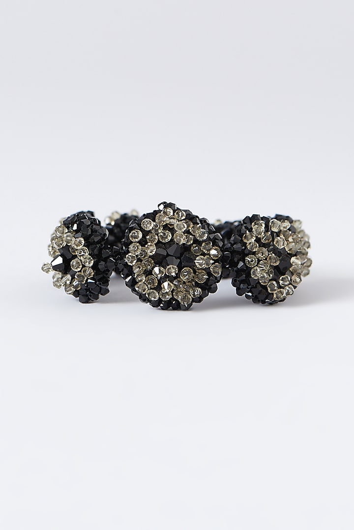 Black & Grey Xillion Swarovski Crystal Bracelet by Nour