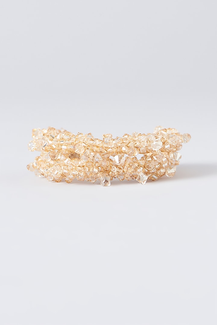 Champagne Gold Xillion Swarovski Crystal Bracelet by Nour at Pernia's Pop Up Shop