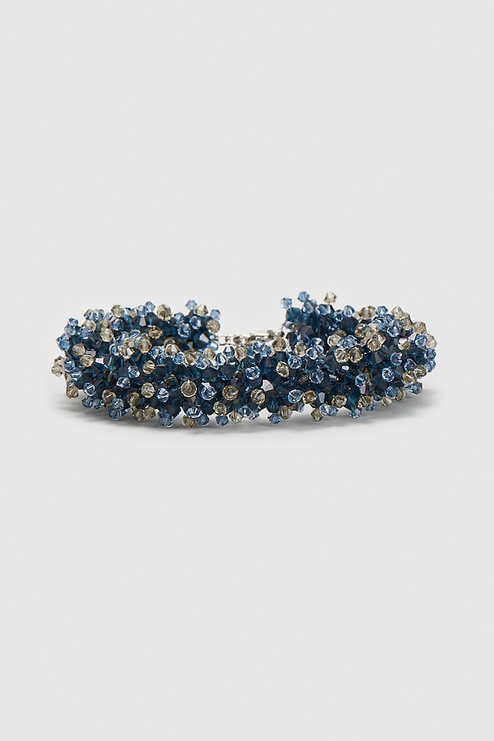 Blue Zircons & Xillion Crystal Bracelet by Nour