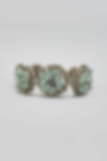Green Zircon & Crystal Bracelet by Nour