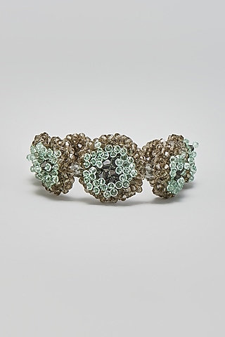 Green Zircon & Crystal Bracelet by Nour