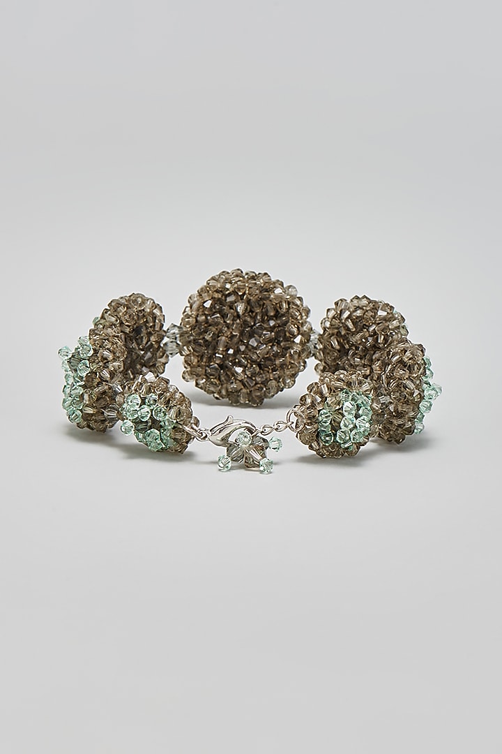 Green Zircon & Crystal Bracelet by Nour at Pernia's Pop Up Shop