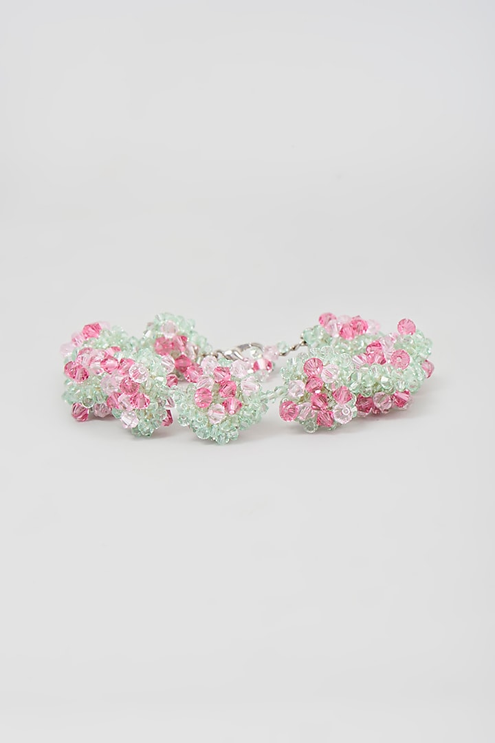 Rose & Fern Swarovski Xilion Crystal Bracelet by Nour at Pernia's Pop Up Shop