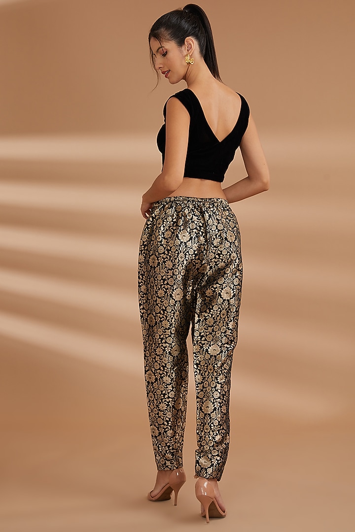 Gold Brocade Jacket Set by NOW WITH PRACHI at Pernia's Pop Up Shop