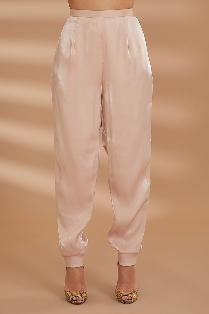 Cream Georgette Embroidered Co-Ord Set by NOW WITH PRACHI at Pernia's Pop Up Shop