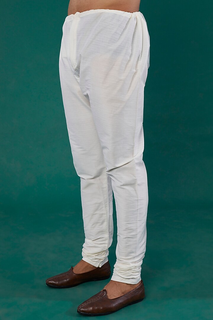 White Silk Wedding Sherwani Set by Nero by Shaifali & Satya at Pernia's Pop Up Shop