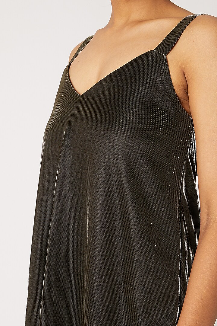Gold Metallic Slip Summer Dress by Nori at Pernia's Pop Up Shop