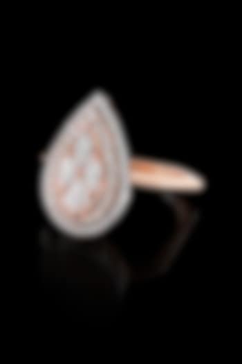 18kt Rose Gold Finish Round-Shaped Diamond Ring by Nornament at Pernia's Pop Up Shop