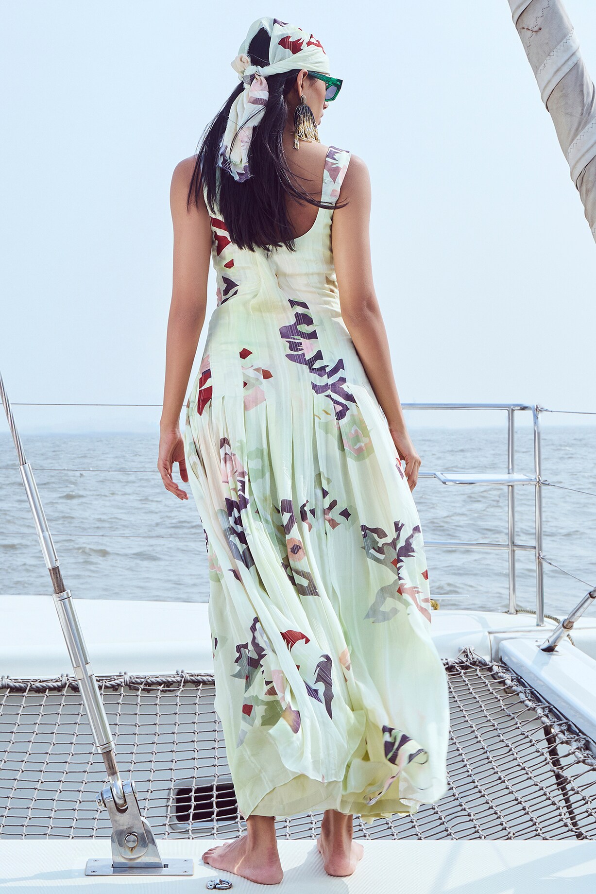 Murga Maxi Dress | Blue/Green main image 0