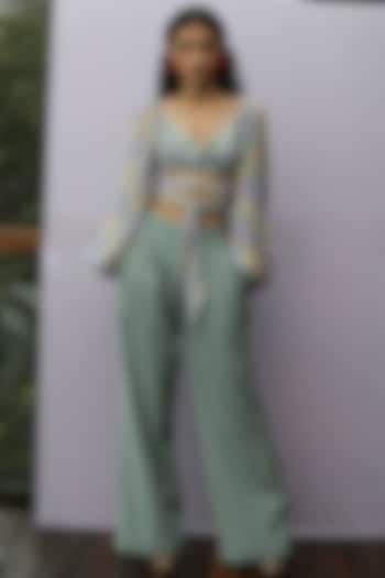 Mint Wide-Legged Pants by Nirmooha at Pernia's Pop Up Shop