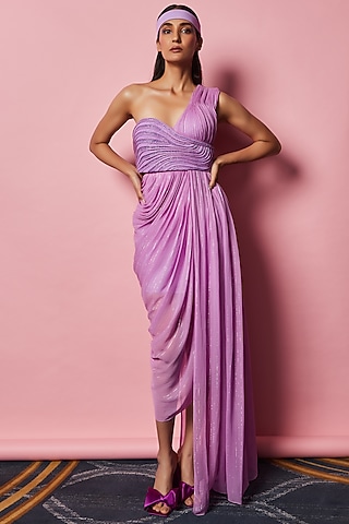 Lilac Embroidered Bustier by Nirmooha