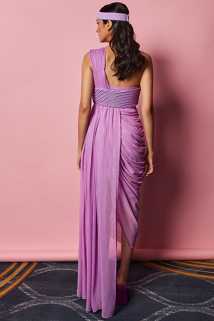 Lilac Embroidered Bustier by Nirmooha at Pernia's Pop Up Shop