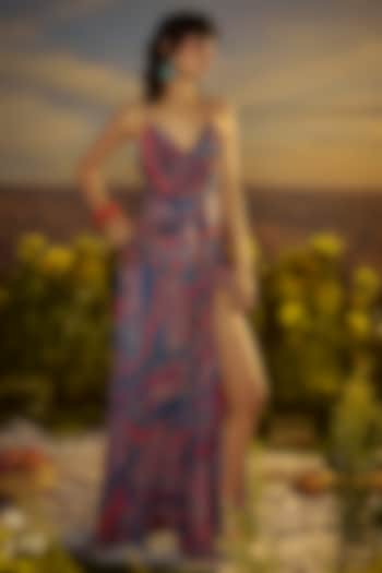 Multi-Colored Muslin Cotton Vacation Dress by Nirmooha at Pernia's Pop Up Shop