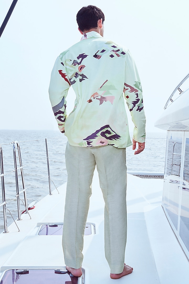 Patola Printed Party Wear Shirt by Nirmooha Men at Pernia's Pop Up Shop