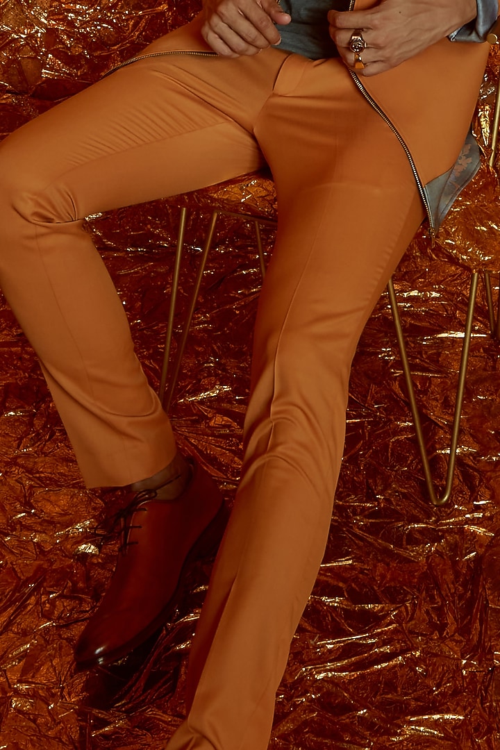 Mustard Suiting Pants by Nirmooha Men at Pernia's Pop Up Shop