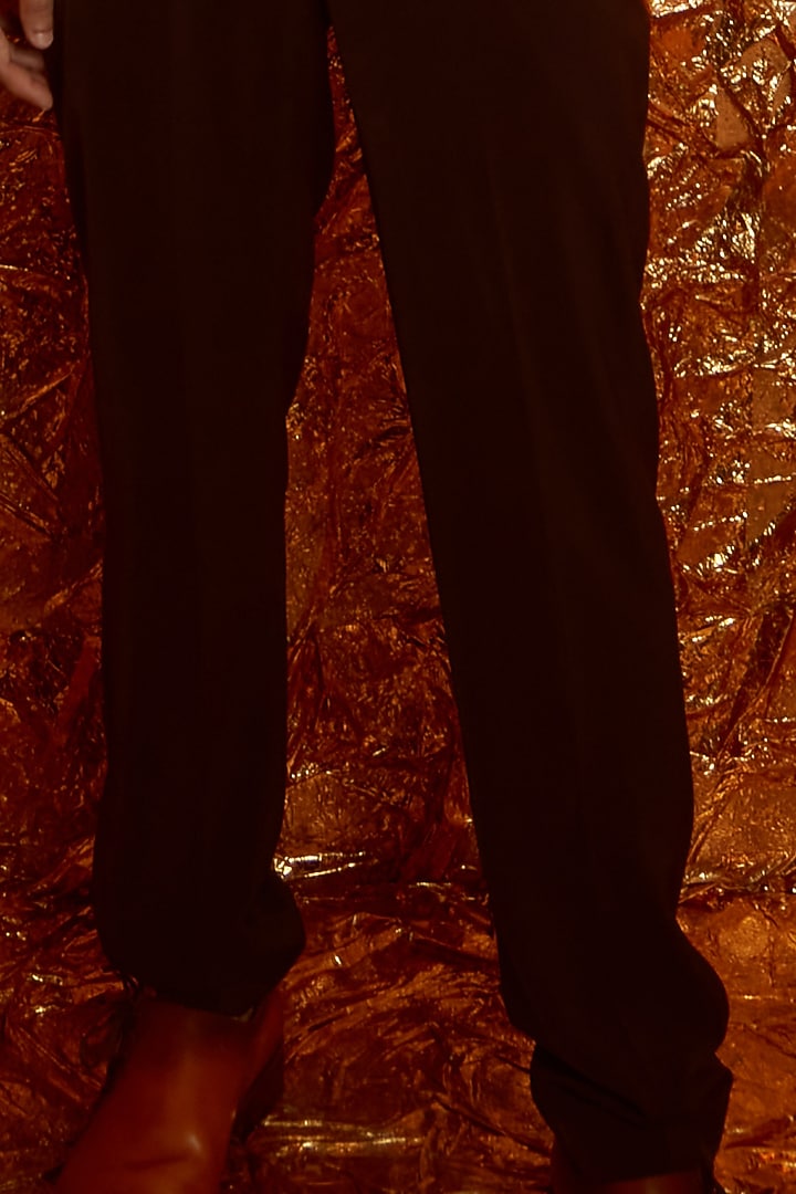 Brown Micro Pant Set by Nirmooha Men at Pernia's Pop Up Shop