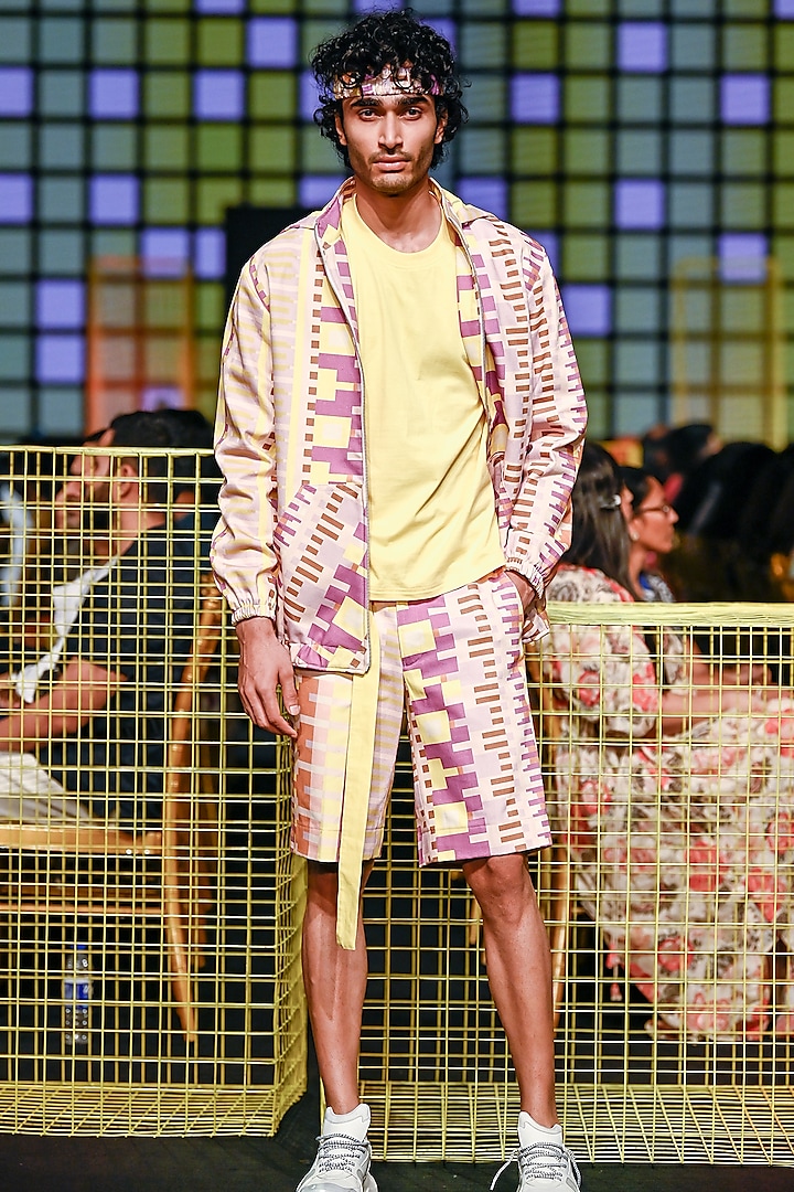 Multi-Coloured Printed Shorts by Nirmooha Men