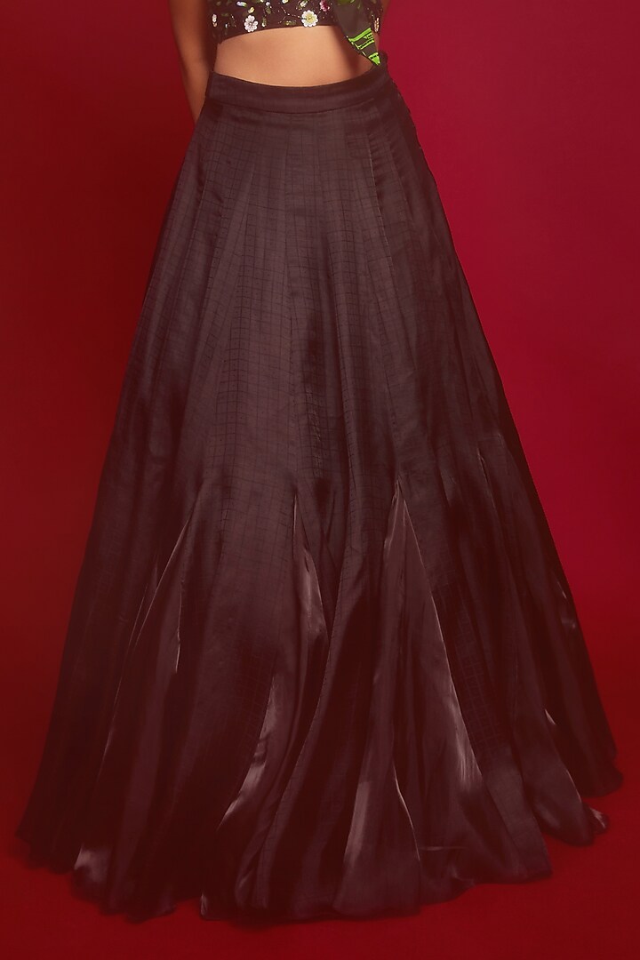 Black Organza Skirt Set by Nandita Thirani at Pernia's Pop Up Shop