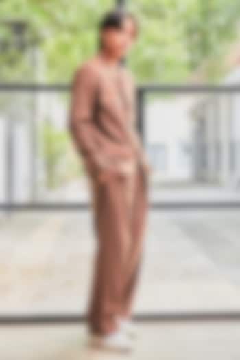Brown Linen Co-Ord Set by Not So Couture at Pernia's Pop Up Shop