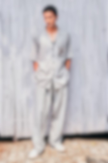 Grey Linen Co-Ord Set by Not So Couture at Pernia's Pop Up Shop