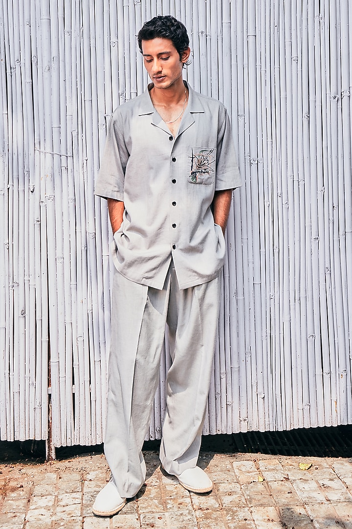 Grey Linen Co-Ord Set by Not So Couture at Pernia's Pop Up Shop