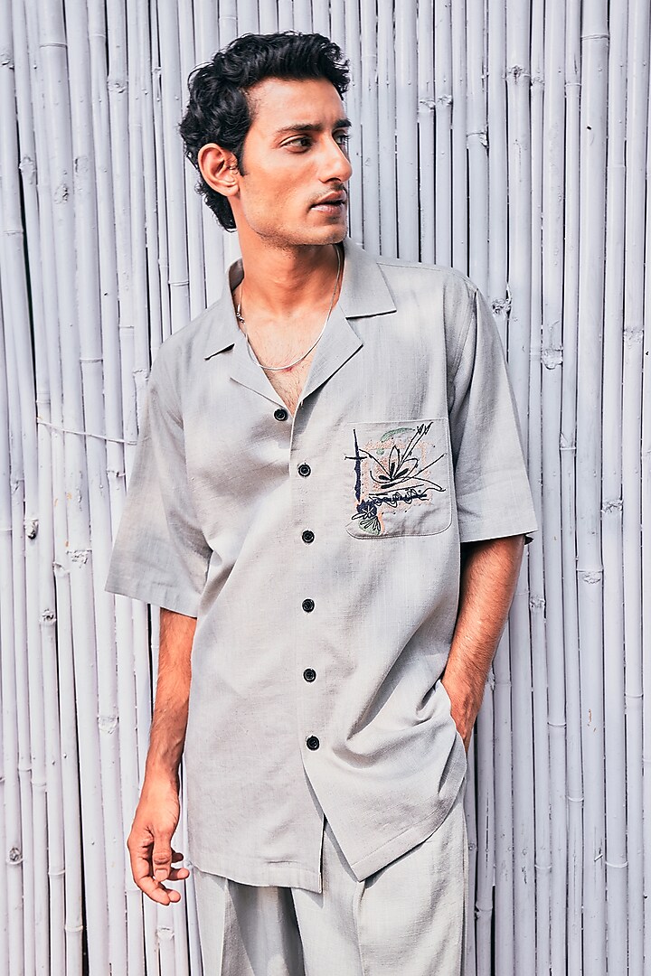 Grey Linen Co-Ord Set by Not So Couture at Pernia's Pop Up Shop