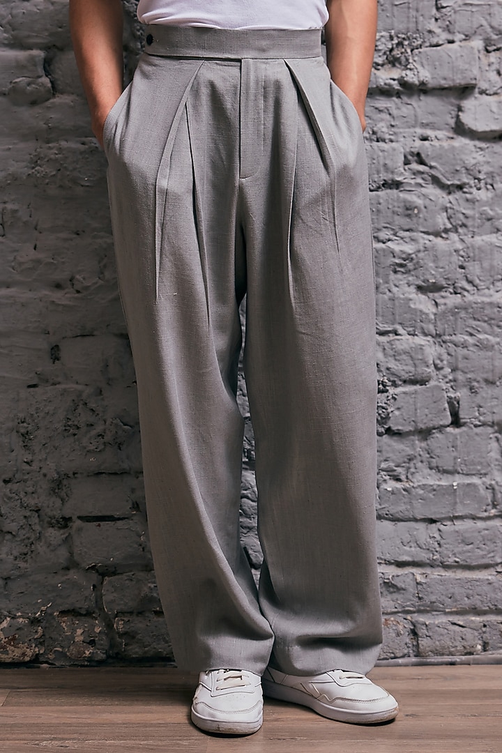 Grey Linen Jacket by Not So Couture at Pernia's Pop Up Shop