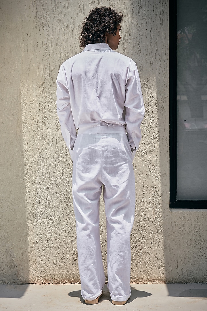 White Linen Jumpsuit by Not So Couture at Pernia's Pop Up Shop