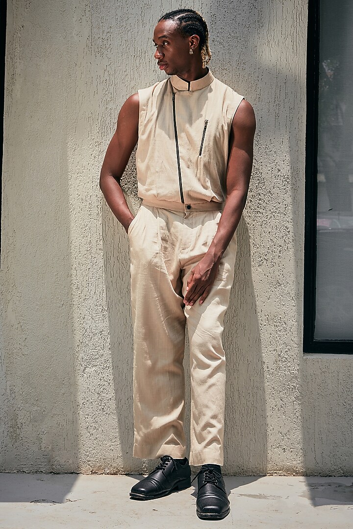 White Linen Jumpsuit by Not So Couture at Pernia's Pop Up Shop